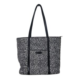 Vera Bradley Black White Camocat Shoulder Bag Tote